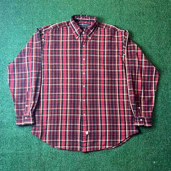 ralph lauren thick flannel shirt